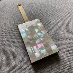 Vintage 1950s Mother of Pearl Compact Makeup Clutch
